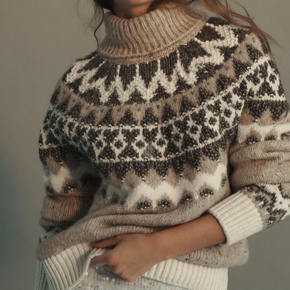 Anthropologie Ribbed Turtleneck Sweater by Pilcro Size Extra Small Petite